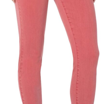 Liverpool Los Angeles Piper Hugger Ankle Fray Hem 28" in Rosebud