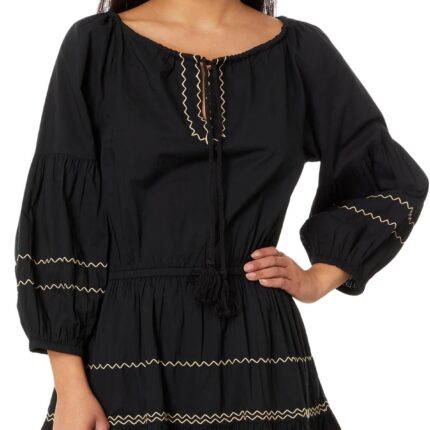 LAUREN Ralph Lauren Embroidered Cotton Voile Dress