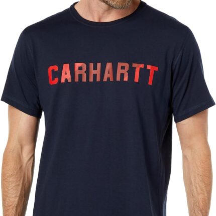Carhartt Force Relaxed Fit Midweight Short Sleeve Block Logo Graphic T-Shirt