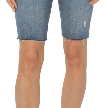 Liverpool Los Angeles Gia Glider Pull-On Cruiser Shorts Cut Hem in Windom