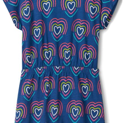 Hatley Kids Rainbow Hearts Cinched Waist Dress (Toddler/Little Kids/Big Kids)