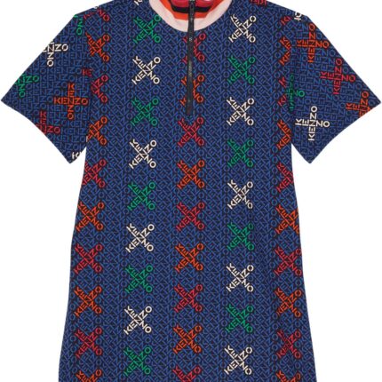 Kenzo Kids Cross Logo Print Dress (Toddler/Little Kids)