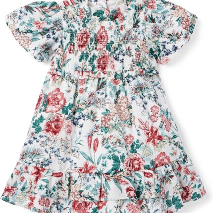 Janie and Jack Floral Dress (Toddler/Little Kids/Big Kids)
