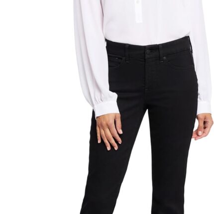 NYDJ Waist Match Marilyn Straight in Black