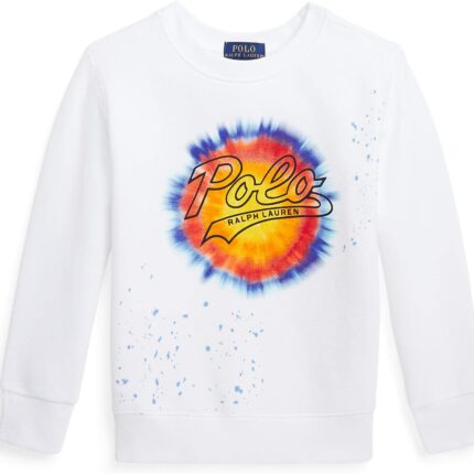 Polo Ralph Lauren Kids Logo Tie-Dye Print Fleece Sweatshirt (Toddler)