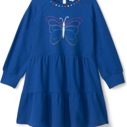 Hatley Kids Groovy Butterfly Gathered Tiered Dress (Toddler/Little Kids/Big Kids)