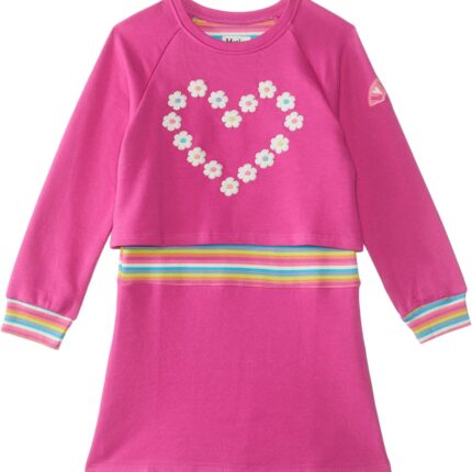 Hatley Kids Flower Heart Rib Dress (Toddler/Little Kids/Big Kids)