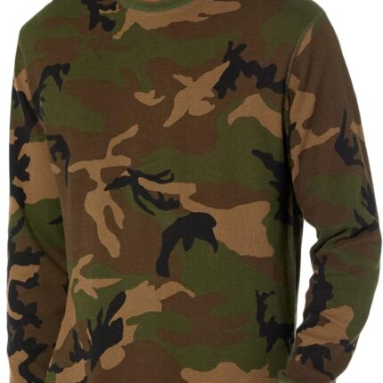 Polo Ralph Lauren Folded Waffle Long Sleeve Crew Print w/ Embroidery