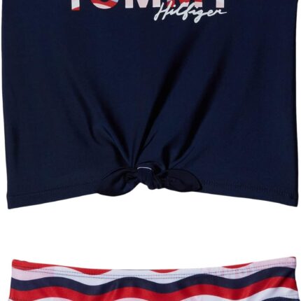 Tommy Hilfiger Kids Wave Print Tankini Two-Piece (Big Kids)