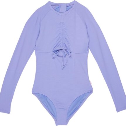 Seafolly Kids Mini Me Portofino Long Sleeve One-Piece (Big Kids)