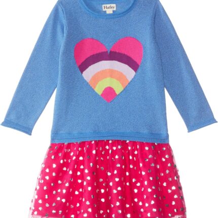 Hatley Kids Full Heart Drop Waist Tulle Dress (Toddler/Little Kids/Big Kids)
