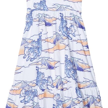 Kenzo Kids Strappy Dress All Over Printed Dress (Big Kids)