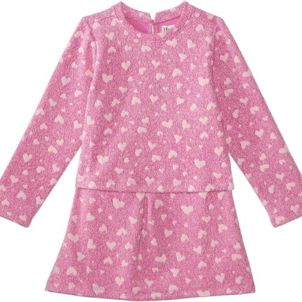 Hatley Kids Jacquard Hearts Layered Shift Dress (Toddler/Little Kids/Big Kids)
